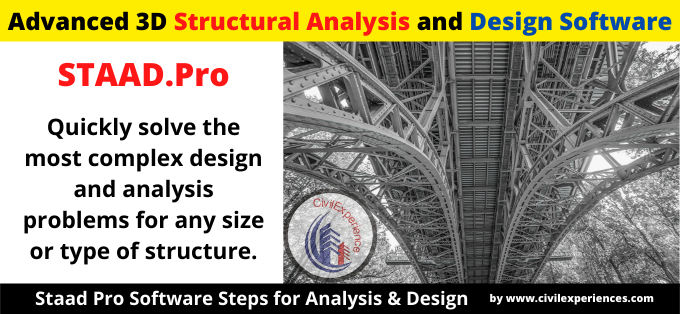 staad pro software | bentley staad pro | Staad Pro Software Steps for Analysis & Design of any Structure