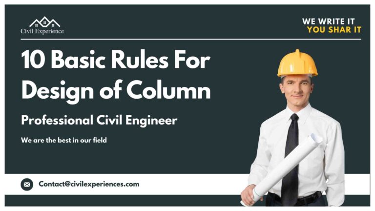 10 Basic Rules For Design of Column