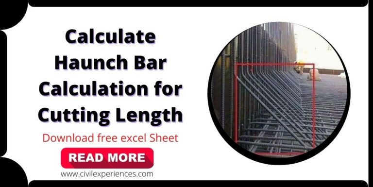 Calculate Haunch Bar Calculation for Cutting Length | Haunch bar